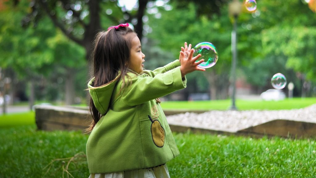 Assessment or Acceptance Girl in park