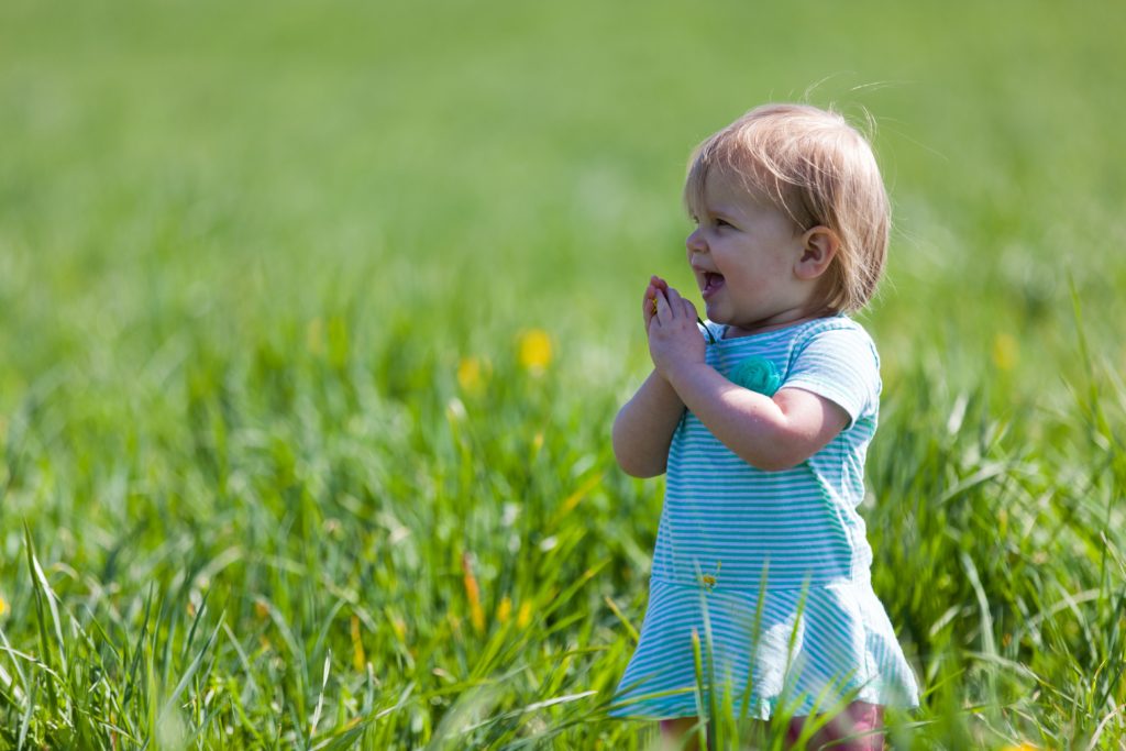 A US environment for Twos Child in grass