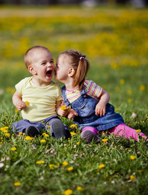 kids in the field